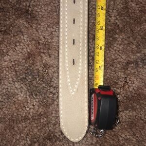 Tony Lama Cream Leather Belt